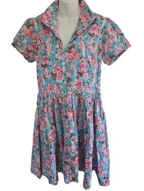 Bernie Dexter Cherry Blossoms Floral Zipper-vintage Pin-up Retro Dress -1x